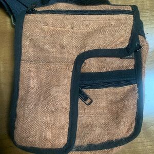 Hemp cross body purse from Bali.